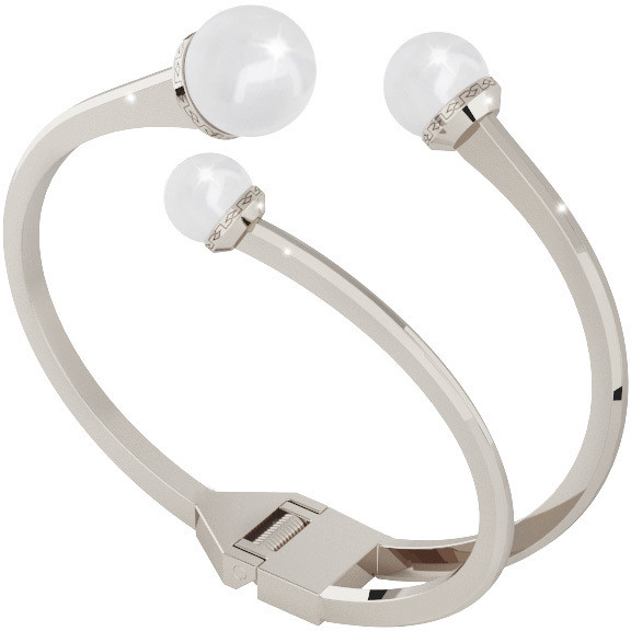Bracciale in bronzo con perle