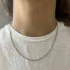 Collana Fopina Oro Bianco 18 kt