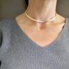 Collana Oro Giallo 18 kt maglia elastica